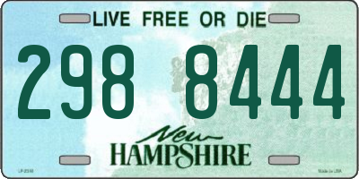 NH license plate 2988444