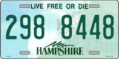 NH license plate 2988448