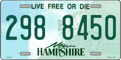 NH license plate 2988450