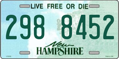 NH license plate 2988452