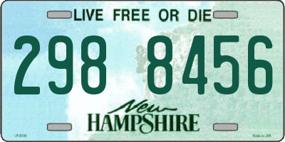 NH license plate 2988456