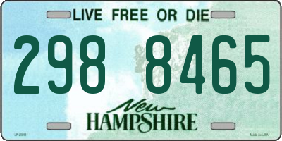 NH license plate 2988465