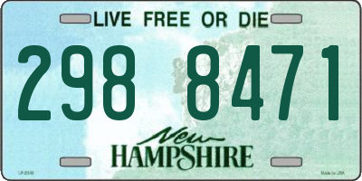NH license plate 2988471