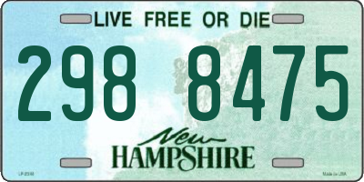 NH license plate 2988475