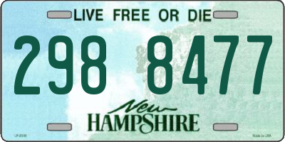 NH license plate 2988477