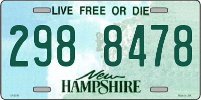 NH license plate 2988478