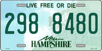 NH license plate 2988480