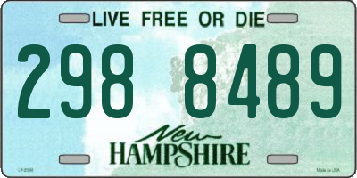 NH license plate 2988489