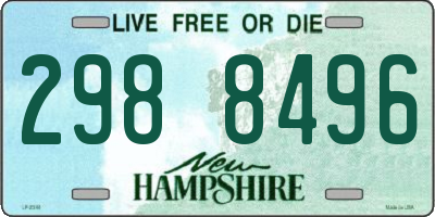 NH license plate 2988496
