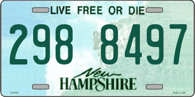 NH license plate 2988497