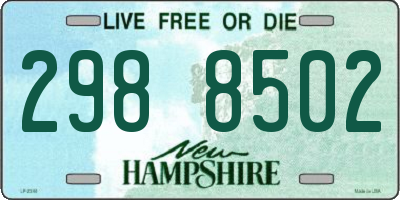 NH license plate 2988502