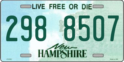 NH license plate 2988507