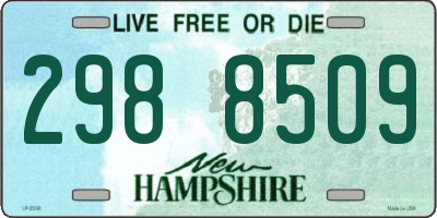 NH license plate 2988509