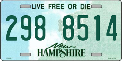 NH license plate 2988514