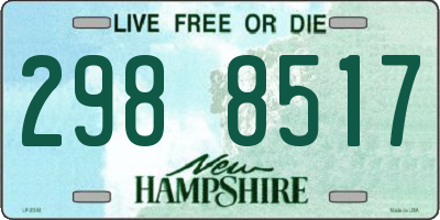 NH license plate 2988517