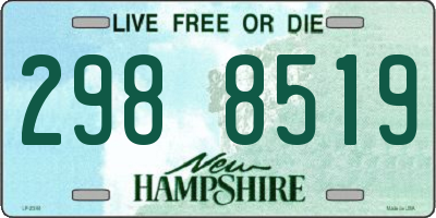 NH license plate 2988519