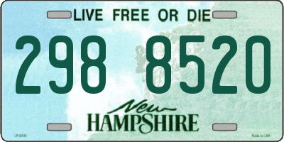 NH license plate 2988520