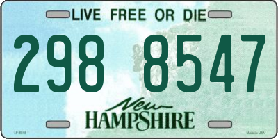 NH license plate 2988547