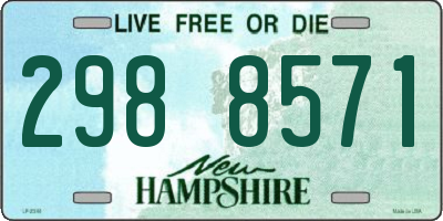 NH license plate 2988571