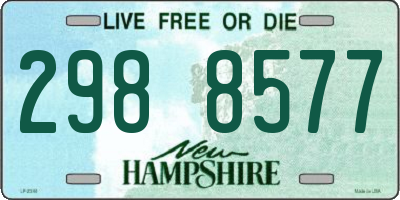 NH license plate 2988577