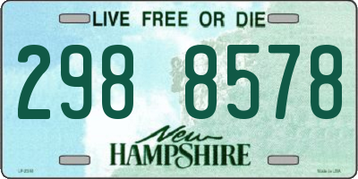 NH license plate 2988578