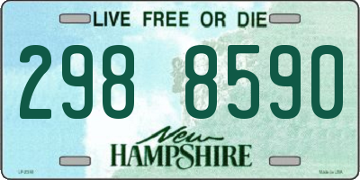 NH license plate 2988590