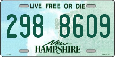 NH license plate 2988609