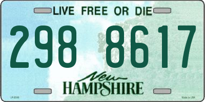 NH license plate 2988617