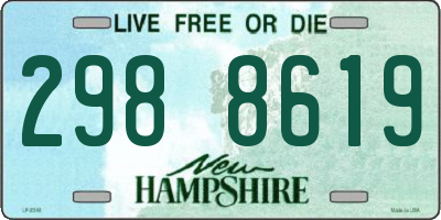 NH license plate 2988619