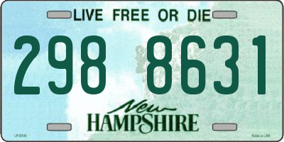 NH license plate 2988631