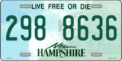 NH license plate 2988636