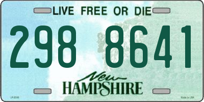 NH license plate 2988641