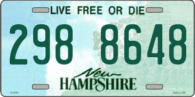 NH license plate 2988648
