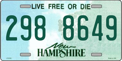 NH license plate 2988649