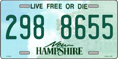 NH license plate 2988655