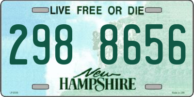 NH license plate 2988656