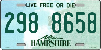 NH license plate 2988658