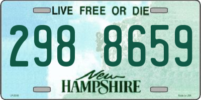 NH license plate 2988659