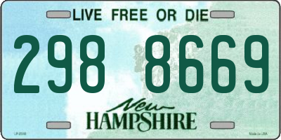 NH license plate 2988669