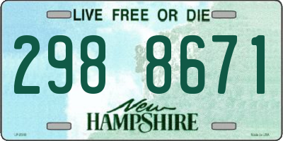 NH license plate 2988671