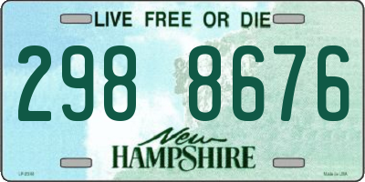 NH license plate 2988676