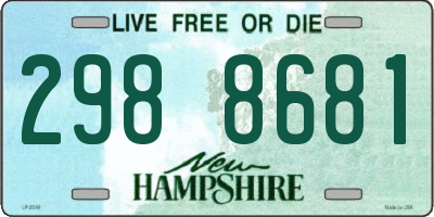 NH license plate 2988681