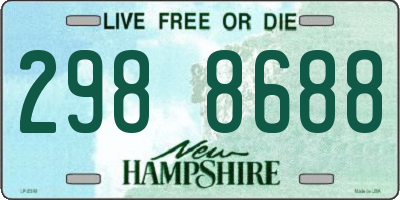 NH license plate 2988688