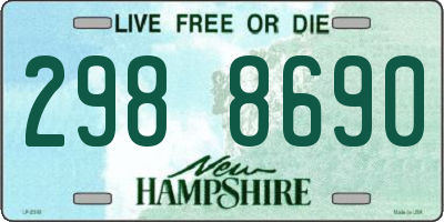 NH license plate 2988690