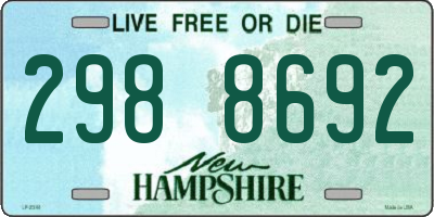 NH license plate 2988692