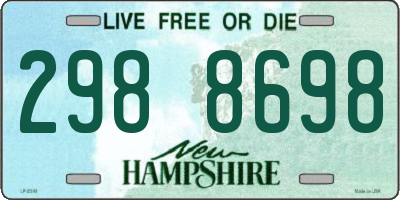 NH license plate 2988698