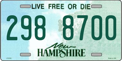 NH license plate 2988700