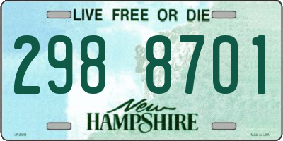 NH license plate 2988701