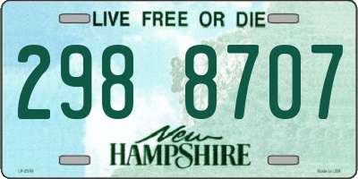 NH license plate 2988707