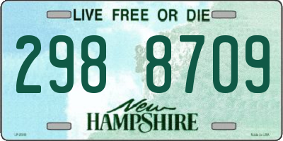 NH license plate 2988709